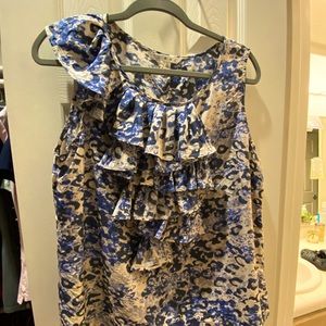 Silk Ruffled Collar Blouse